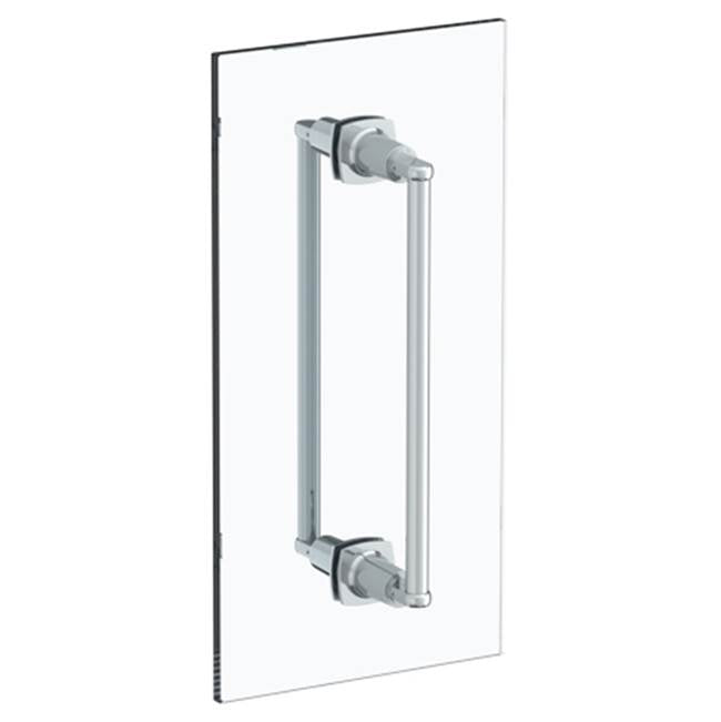 Watermark - H-Line 24'' double shower door pull/ glass mount towel bar - Vintage Copper