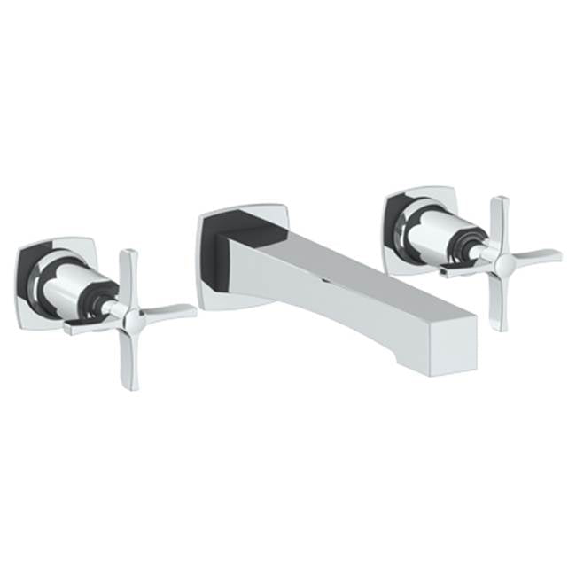 Watermark - Wall Mounted 3 Hole Lavatory Set with 7 5/8'' CTC Spout - Vintage Copper