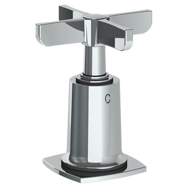 Watermark - Trim For Deck Mounted Valve. Engraved ''C'' - Satin Elite Brass