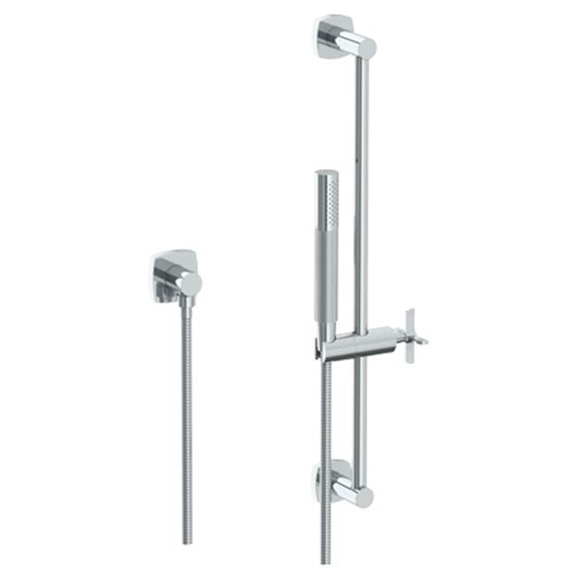 Watermark - Positioning Bar Shower Kit with Slim Hand Shower and 69'' Hose - Vintage Copper