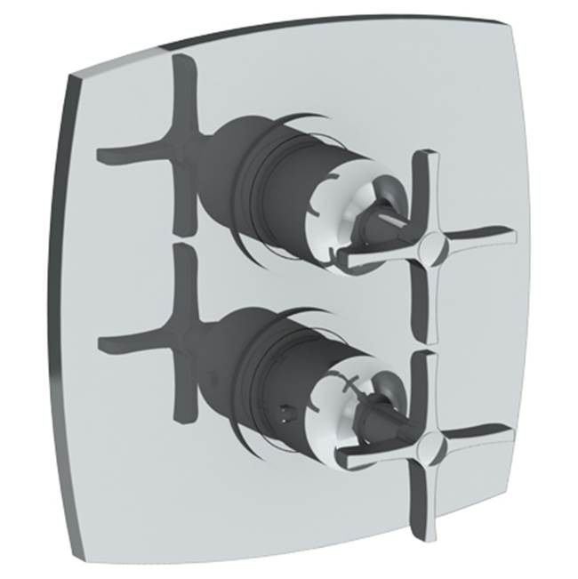 Watermark - Wall Mounted Thermostatic Shower Trim with built-in control, 7 1/2'' - Vintage Copper