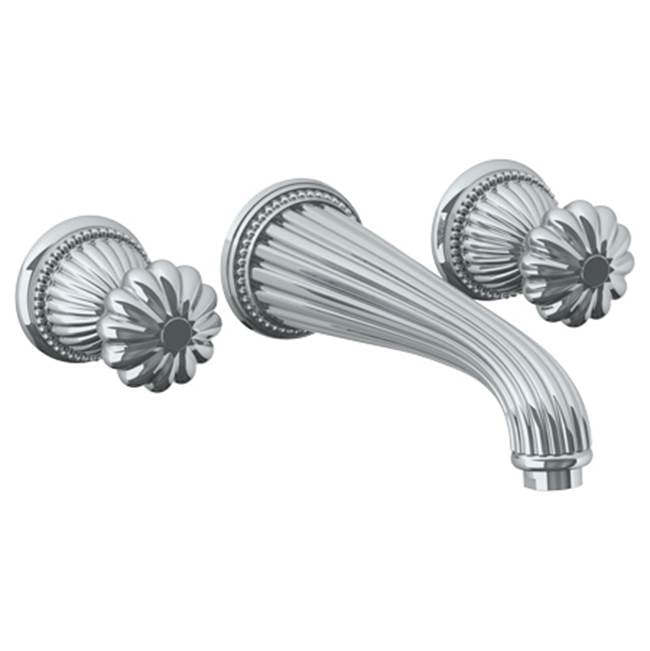 Watermark - Wall Mounted 3 Hole Lavatory Set with 8 1/4'' CTC Spout - Vintage Copper