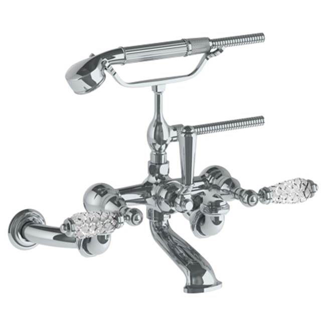 Watermark - Wall Mounted Exposed Bath Set with Hand Shower - Vintage Copper
