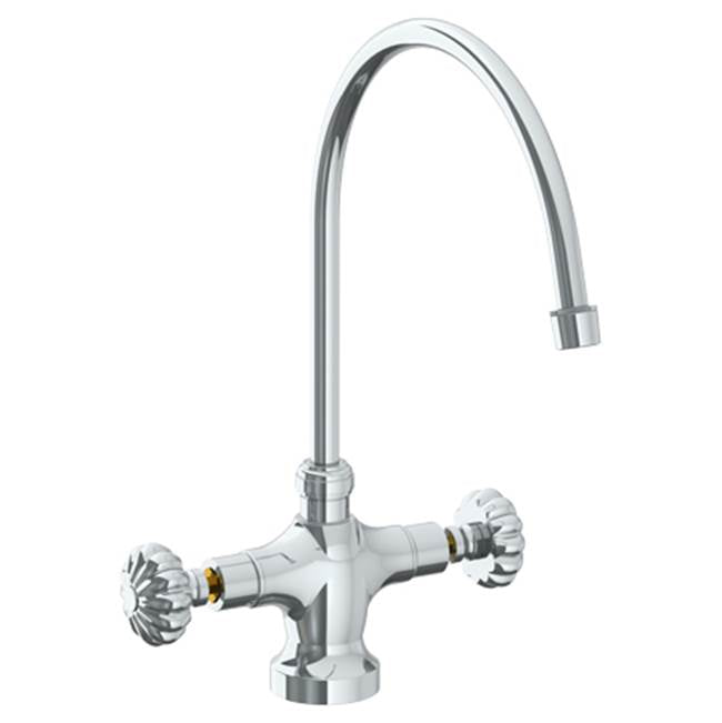 Watermark - Deck Mounted 1 Hole Kitchen Faucet with 9 3/4'' spout - Vintage Copper