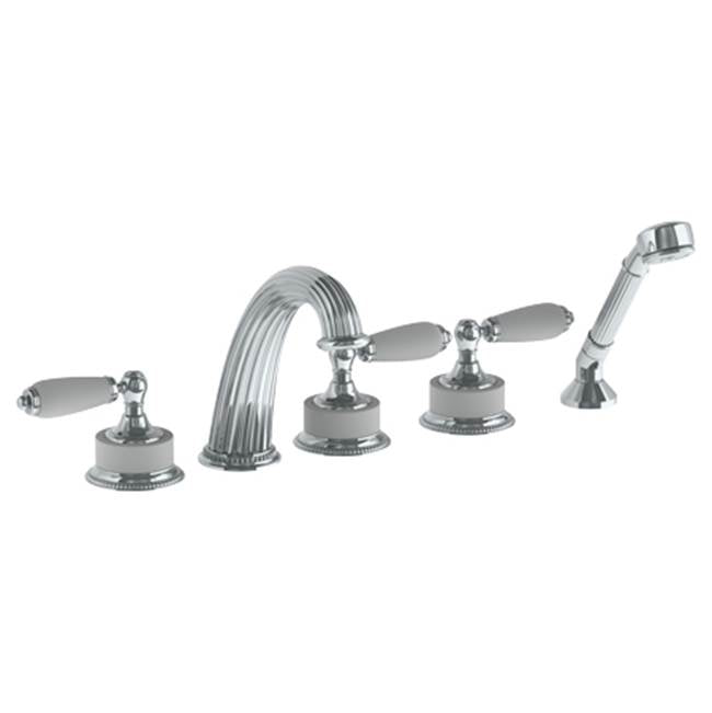 Watermark - Deck Mounted 5 Hole Bath Set - Vintage Copper