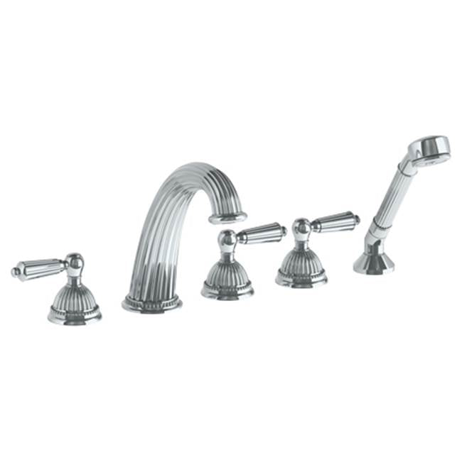 Watermark - Deck Mounted 5 Hole Bath Set - Vintage Copper