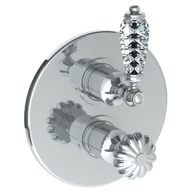 Watermark - Wall Mounted Thermostatic Shower Trim with built-in control, 7 1/2'' - Vintage Copper