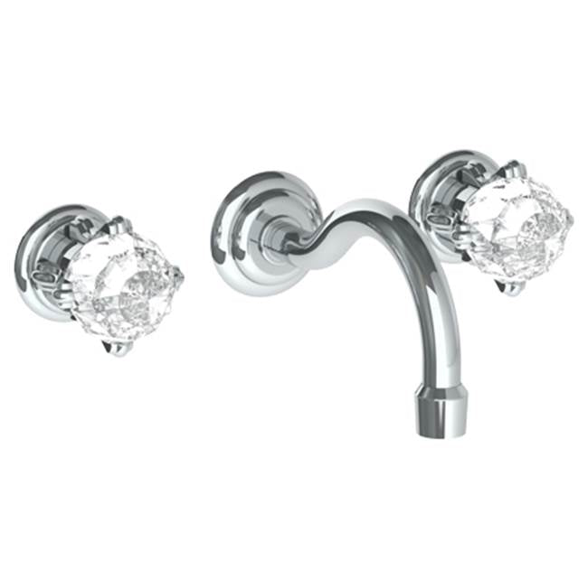 Watermark - Wall Mounted 3 Hole Lavatory Set with 6 1/2'' CTC Spout - Vintage Copper