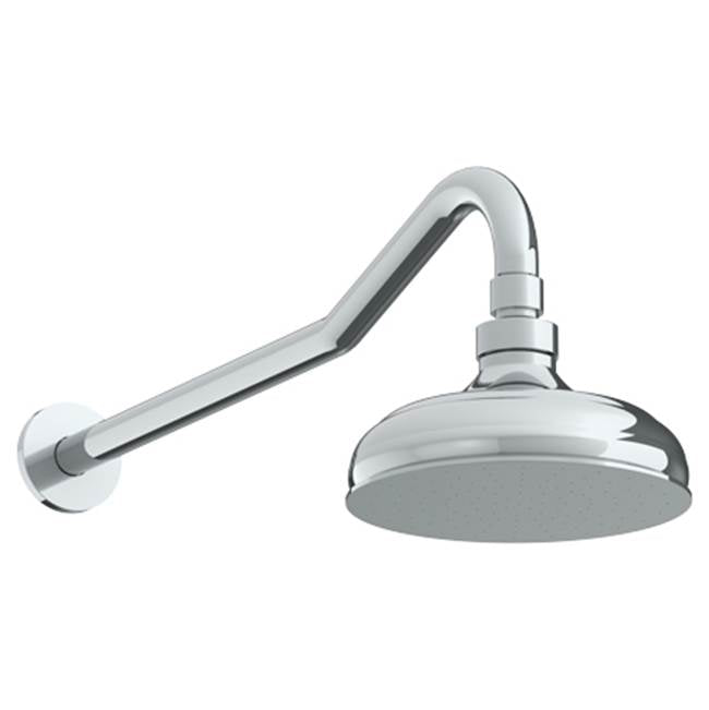 Watermark - Wall Mounted Showerhead, 6''dia, with 14'' Arm and Flange - Vintage Copper