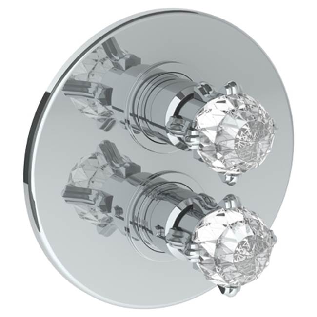 Watermark - Wall Mounted Thermostatic Shower Trim with built-in control, 7 1/2'' - Vintage Copper