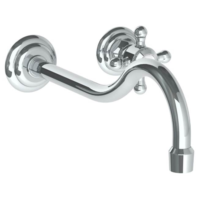 Watermark - Wall Mounted 2 Hole Lavatory Set with 11'' CTC Spout - Vintage Copper