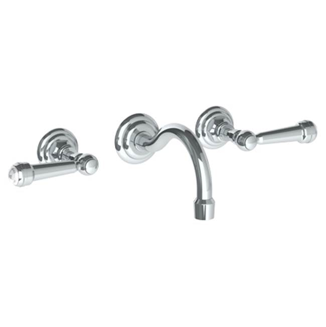 Watermark - Wall Mounted 3 Hole Lavatory Set with 5 7/8'' CTC Spout - Vintage Copper