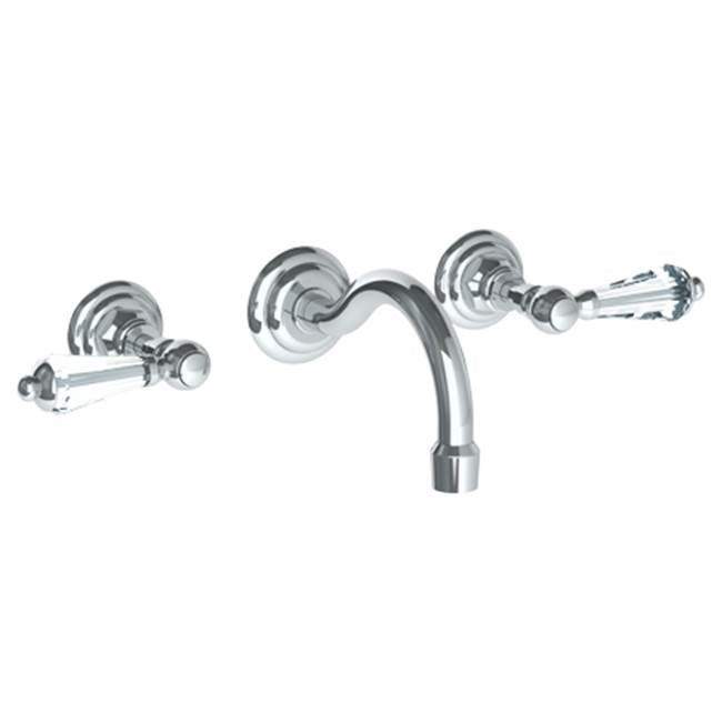 Watermark - Wall Mounted 3 Hole Lavatory Set with 5 7/8'' CTC Spout - Vintage Copper