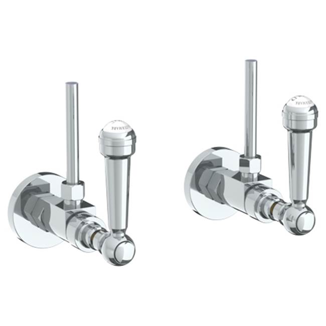 Watermark - Lavatory Angle Stop Kit -1/2'' Compression x 3/8'' OD Compression - Vintage Copper