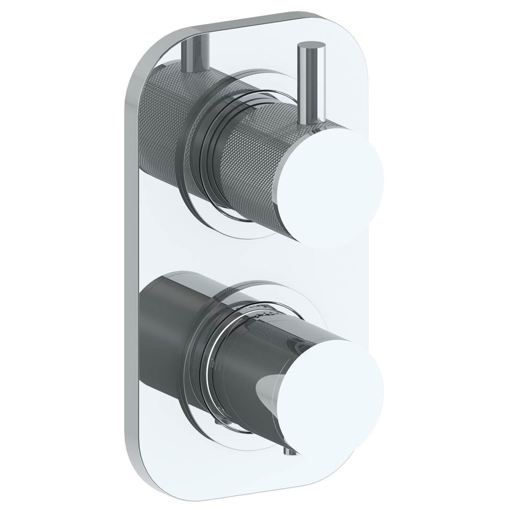 Watermark - Wall Mounted Mini Thermostatic Shower Trim with built-in control, 3 1/2'' - Vintage Copper