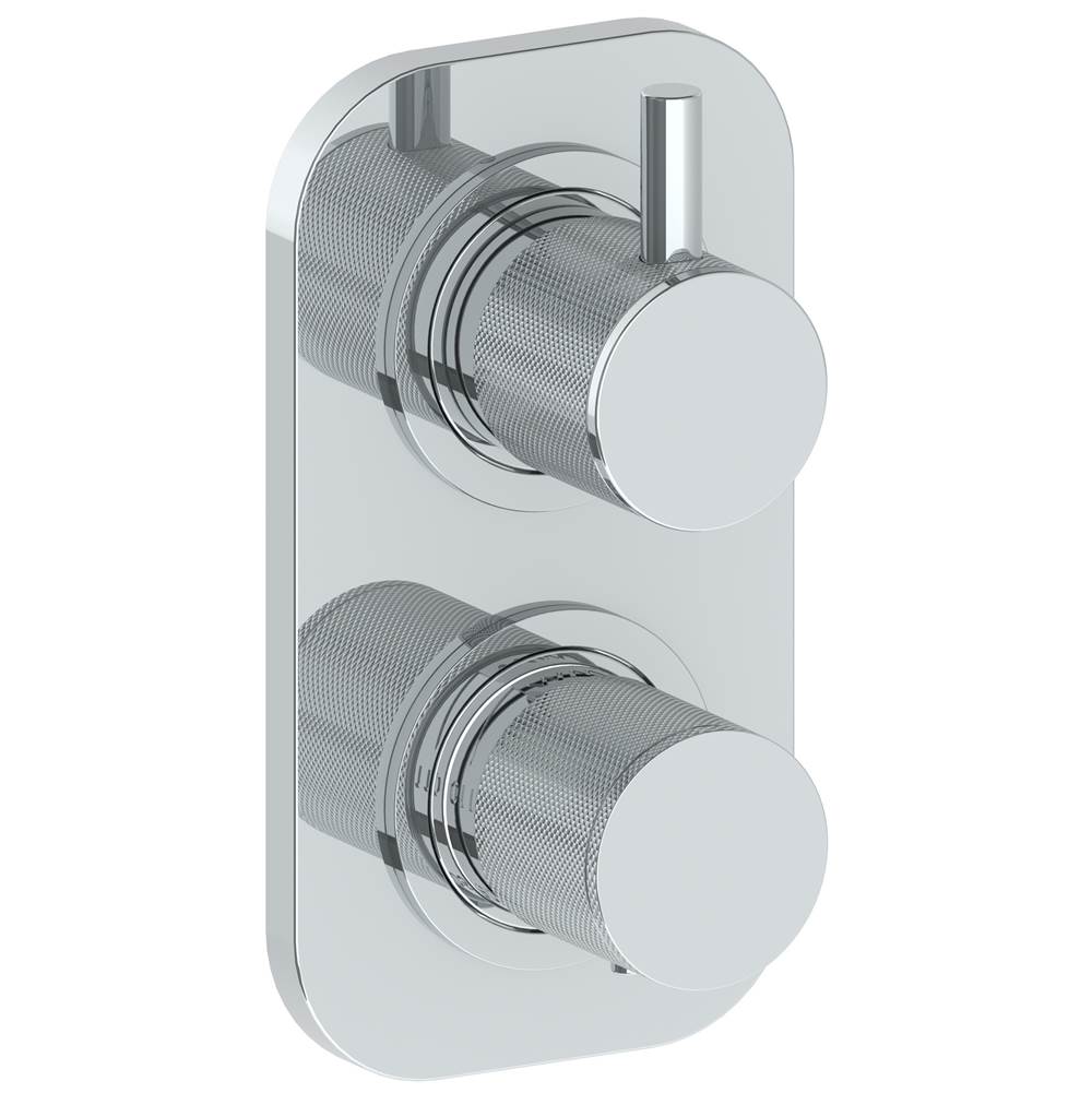 Watermark - Wall Mounted Mini Thermostatic Shower Trim with built-in control, 3 1/2'' - Vintage Copper