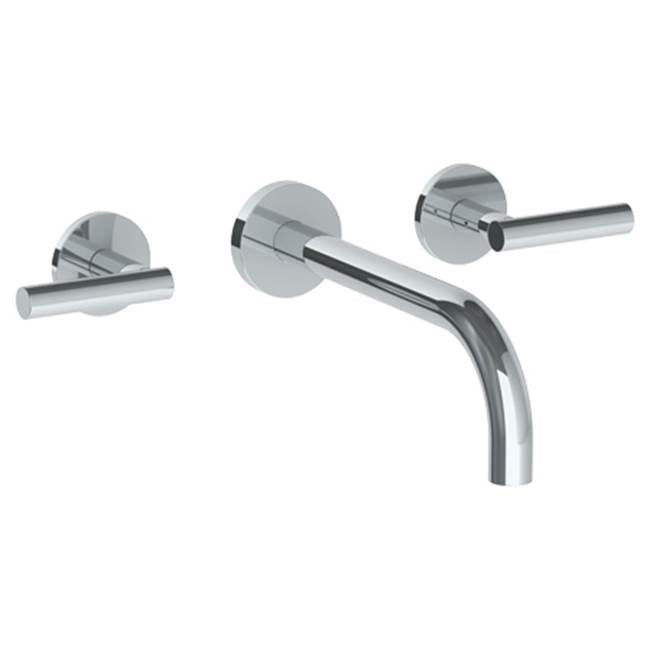 Watermark - Wall Mounted 3 Hole Lavatory Set with 8 3/4'' Spout - Vintage Copper