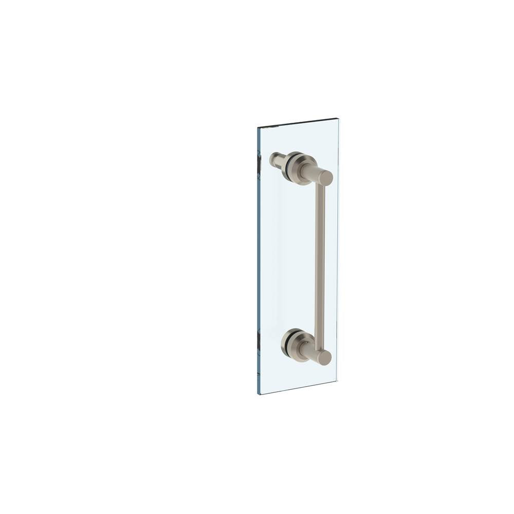 Watermark - Urbane 24'' Shower Door Pull With Knob / Glass Mount Towel Bar with Hook - Vintage Copper