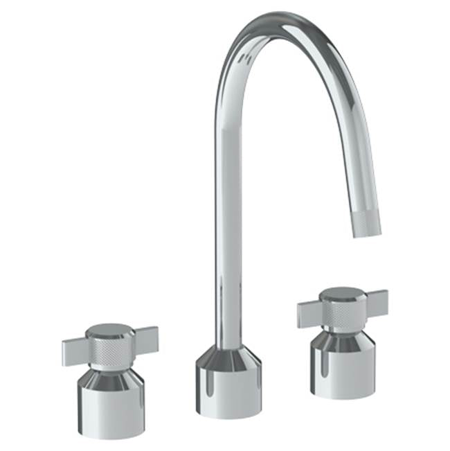 Watermark - Deck Mounted 3 Hole Kitchen Set With Gooseneck Spout - Vintage Copper