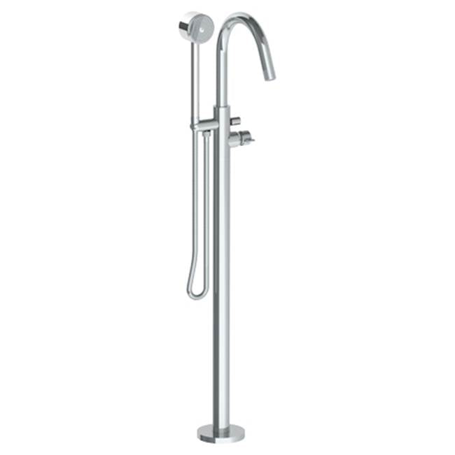 Watermark - Single Hole Floor Standing Bath Set with Hand Shower - Vintage Copper