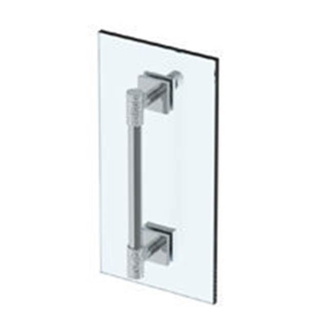 Watermark - Sense 18'' Shower Door Pull With Knob / Glass Mount Towel Bar with Hook - Vintage Copper