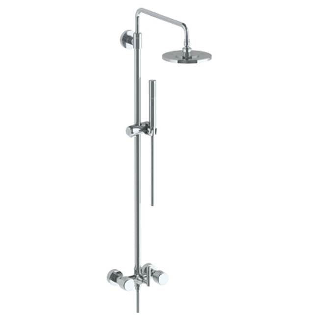 Watermark - Wall Mounted Exposed Shower with Hand Shower - Satin Nickel