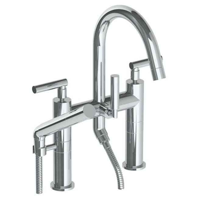 Watermark - Deck Mounted Exposed Bath Set with Hand Shower - Vintage Copper
