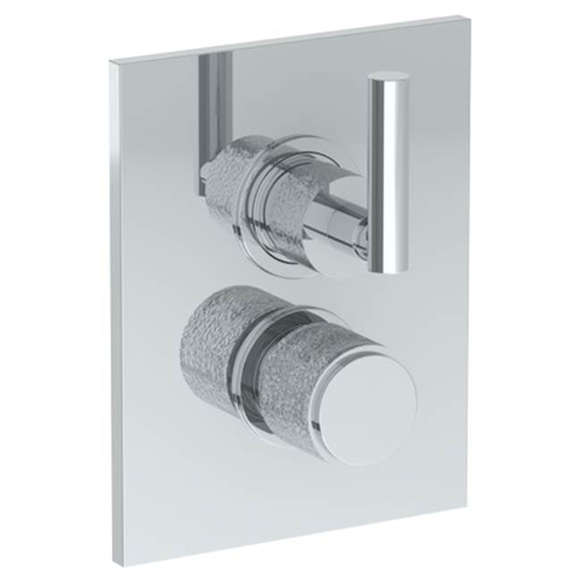 Watermark - Wall Mounted Thermostatic Shower Trim with built-in control, 6 1/4'' X 8'' - Vintage Copper