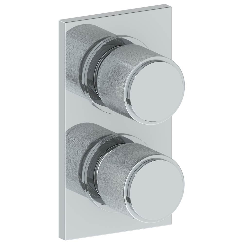 Watermark - Wall Mounted Mini Thermostatic Shower Trim with built-in control, 3 1/2'' X 8'' - Vintage Copper