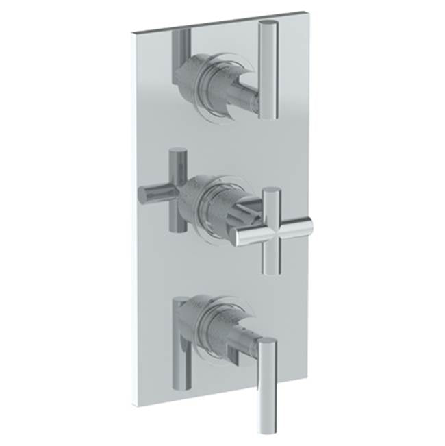 Watermark - Wall Mounted Thermostatic Shower Trim with 2 built-in controls, 6 1/4'' x 12'' - Vintage Copper