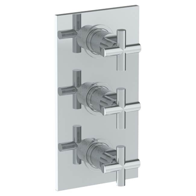 Watermark - Wall Mounted Thermostatic Shower Trim with 2 built-in controls, 6 1/4'' x 12'' - Vintage Copper