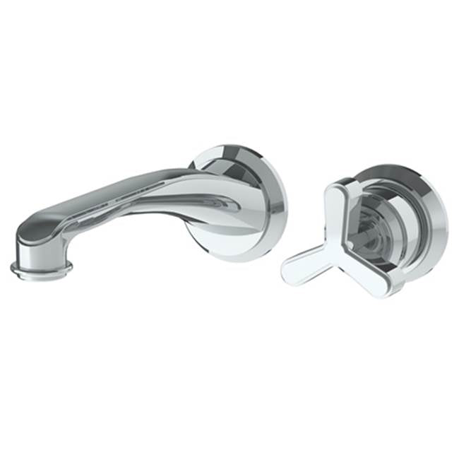 Watermark - Wall Mounted 2 Hole Lavatory Set with 8'' CTC Spout - Vintage Copper