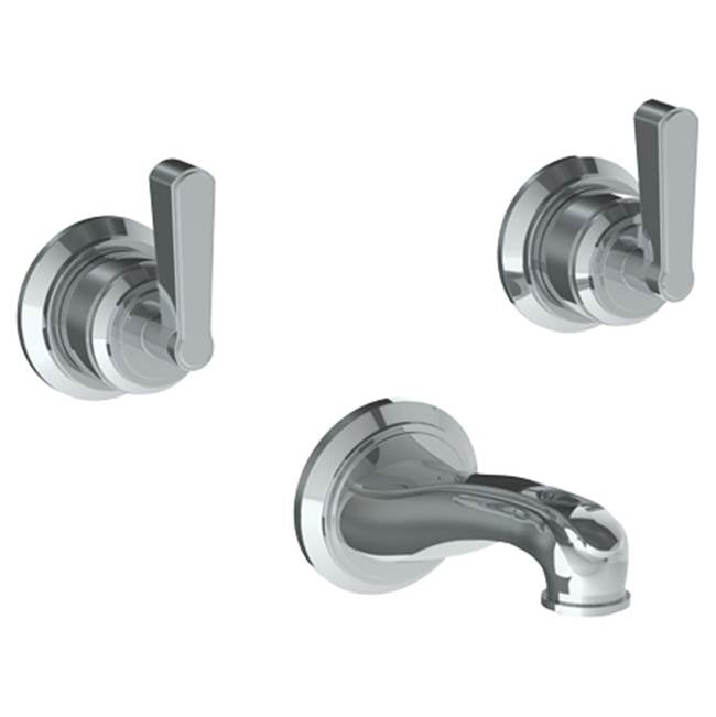 Watermark - Wall Mounted 3 Hole Bath Set - Vintage Brass
