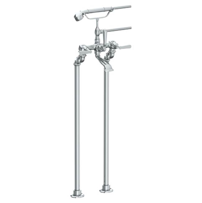 Watermark - Floor Standing Bath Set with Hand Shower - Vintage Copper