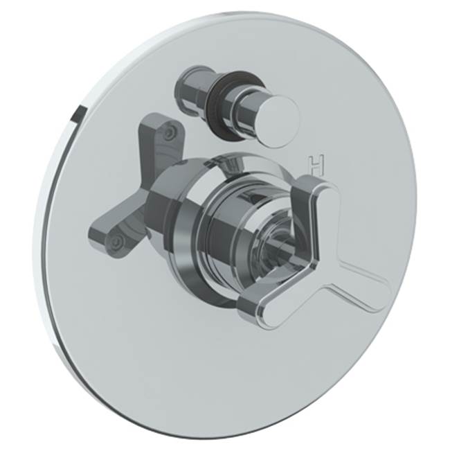 Watermark - Wall Mounted Pressure Balance Shower Trim with Diverter, 7'' dia. - Vintage Copper