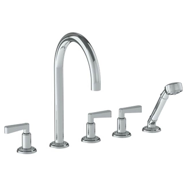 Watermark - Deck Mounted 5 Hole Bath Set - Vintage Brass