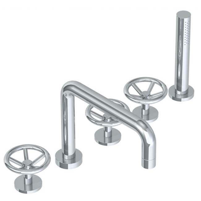 Watermark - Deck Mounted 5 Hole Bath Set - Vintage Copper