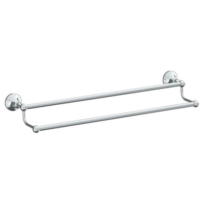 Watermark - Wall Mounted Double Towel Bar, 24'' - Vintage Copper