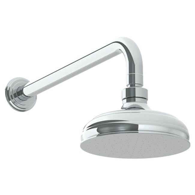 Watermark - Wall Mounted Showerhead, 6'' dia with 14'' Arm and Flange - Vintage Copper