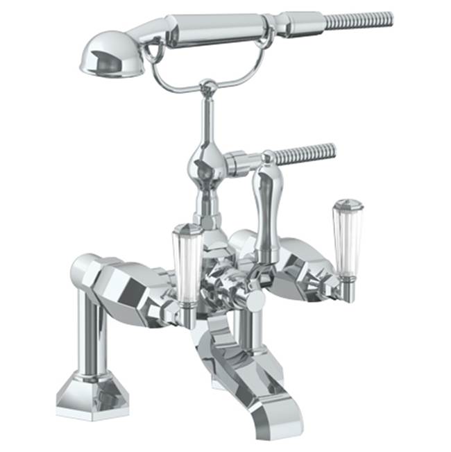 Watermark - Deck Mounted Exposed Bath Set with Hand Shower - Vintage Copper