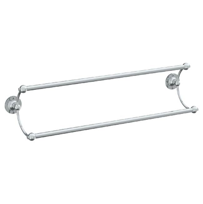 Watermark - Wall Mounted Double Towel Bar, 24'' - Vintage Copper