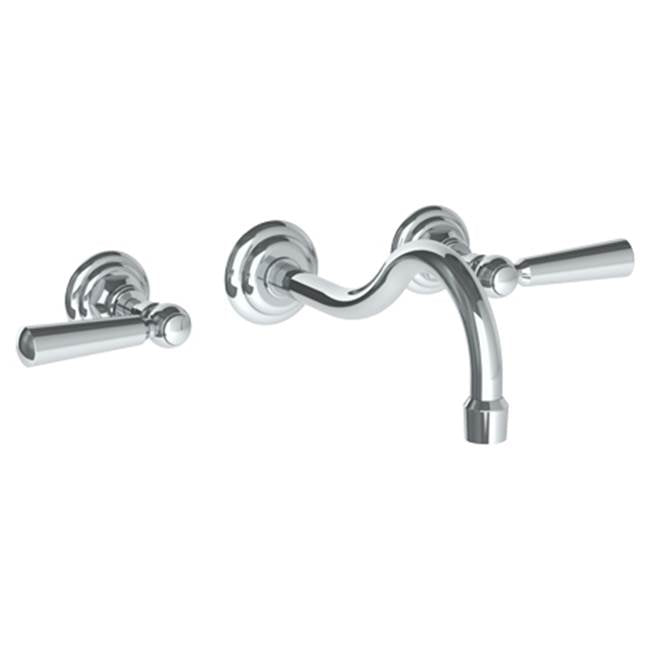 Watermark - Wall Mounted 3 Hole Lavatory Set with 10 5/8'' CTC Spout - Vintage Copper