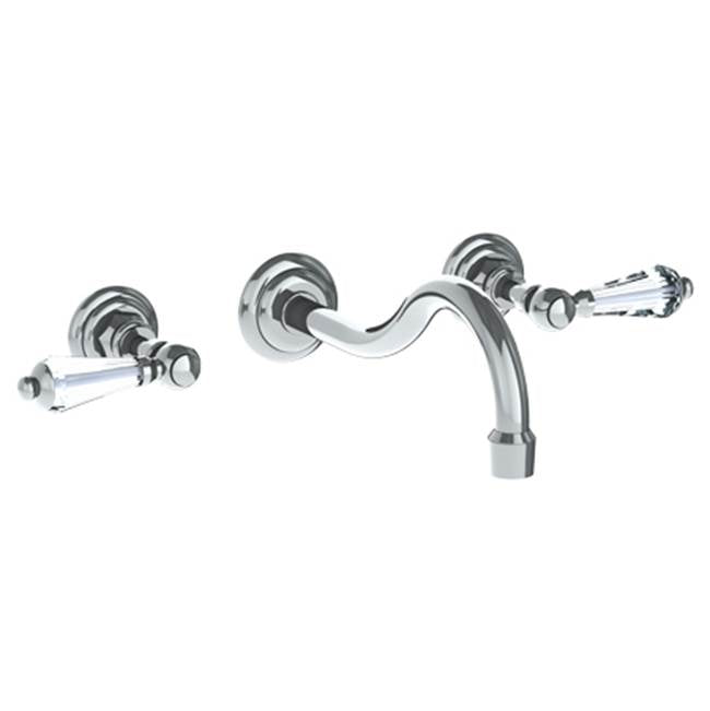 Watermark - Wall Mounted 3 Hole Lavatory Set with 6 1/2'' CTC Spout - Vintage Copper