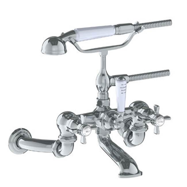 Watermark - Wall Mounted Exposed Bath Set with Hand Shower - Vintage Copper