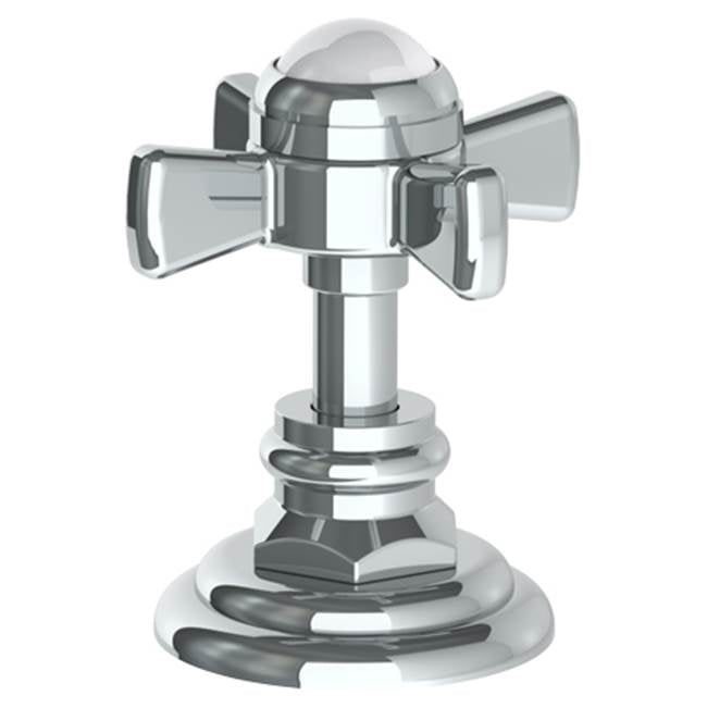 Watermark - Trim For Deck Mounted Valve. Porcelain cross and lever buttons engraved ''COLD'' - Vintage Copper