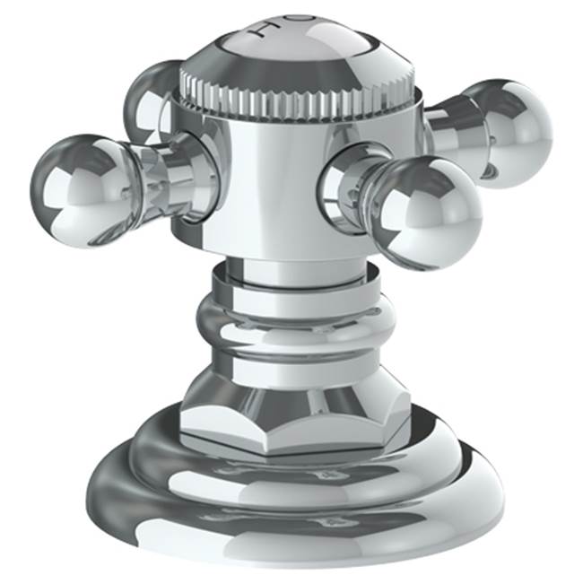 Watermark - Trim For Deck Mounted Valve. Porcelain cross and lever buttons engraved ''HOT - Vintage Copper