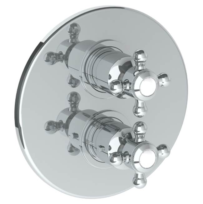 Watermark - Wall Mounted Thermostatic Shower Trim with built-in control, 7 1/2'' - Vintage Copper