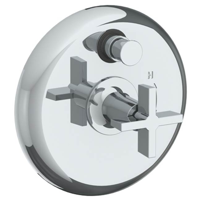 Watermark - Wall Mounted Pressure Balance Shower Trim with Diverter, 7'' dia. - Vintage Copper