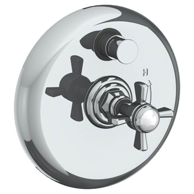 Watermark - Wall Mounted Pressure Balance Shower Trim with Diverter, 7'' dia. - Vintage Copper