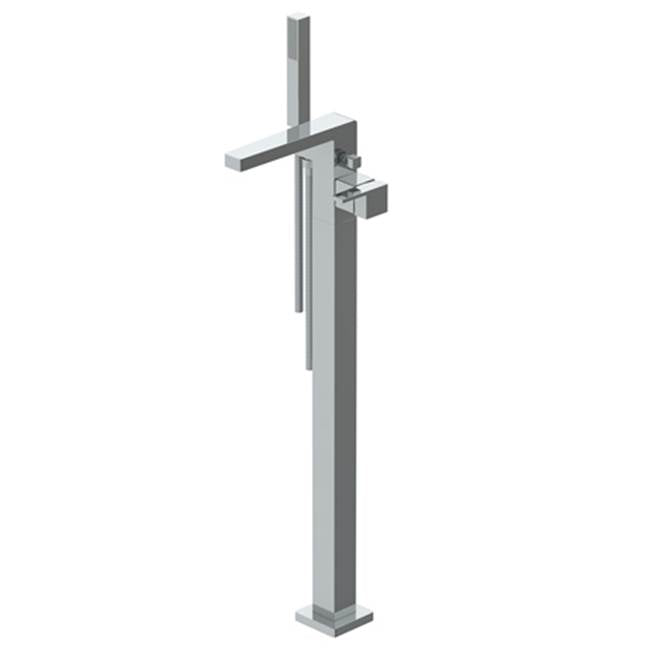 Watermark - Single Hole Floor Standing Bath Set with Hand Shower - Vintage Copper